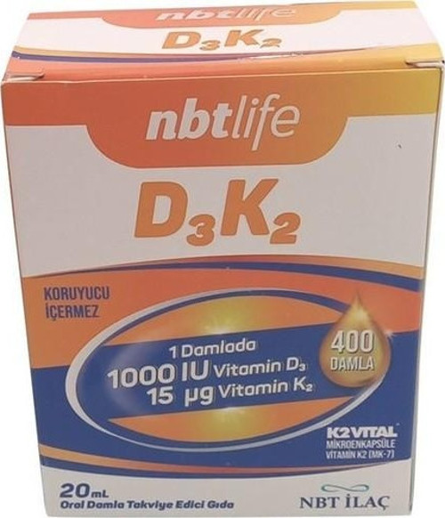 D3K2 Vitamin 20 Ml Oral Damla