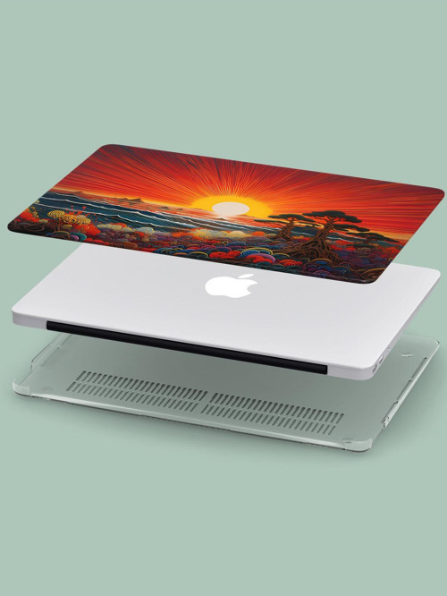 Macbook Air (M2) Kılıf 13.6 inç A2681 2022 Şeffaf PVC Koruyucu Kapak Macify-24