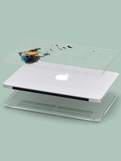 Macbook Air (M2) Kılıf 13.6 inç A2681 2022 Şeffaf Sert Koruma Kılıfı Macaron-23 Cadılar Bayramı Kost