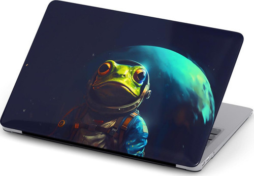 Macbook Pro M1-M2 Kılıf 14.2" A2442-A2779 2021/2023 Full Koruyucu Kapak Macpac-07 Kurbağa