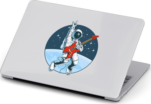 Macbook Air (M1) Kılıf 13.3 inç A2179-A2337 Mac02 Şeffaf Sert Kapak Elektro Gitar