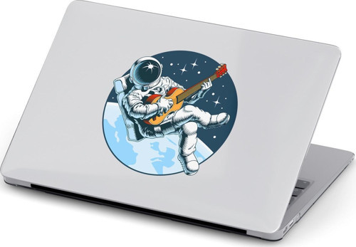 Macbook Air (M1) Kılıf 13.3 inç A2179-A2337 Mac04 Şeffaf PVC Koruyucu Kapak Klasik Gitar
