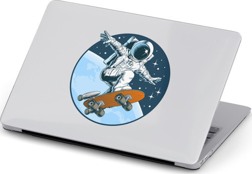 Macbook Air (M1) Kılıf 13.3 inç A2179-A2337 Mac06 Şeffaf Sert PVC Kaykay Spor