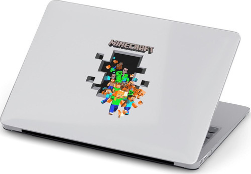 Macbook Air (M1) Kılıf 13.3 inç A2179-A2337 Mac08 Şeffaf Notebook Kılıfı Minecraft