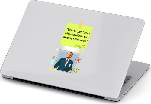 Macbook Air (M1) Kılıf 13.3 inç A2179-A2337 Mac19 Şeffaf Koruma Kapağı Atatürk