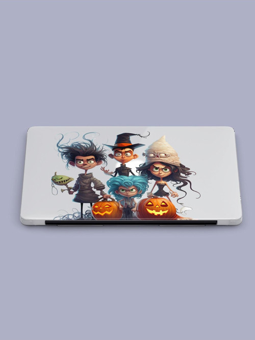Macbook Air Kılıf 13.3 inç A1369-A1466 2011/2017 Şeffaf Sert Koruma Kılıfı Macaron-03 Cartoon Hallow