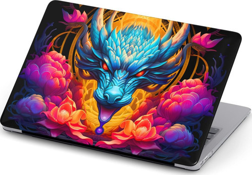 Macbook Pro (M1-M2) 14.2 inç A2442-A2779 Kılıf Macflare 13 Sert Koruma Kılıfı Ejderha