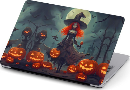 Macbook Pro (M1-M2) 14.2 inç A2442-A2779 Kılıf Macflare 16 Sert PVC Hallowen