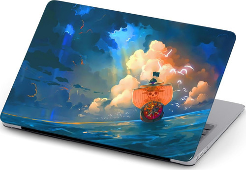 Macbook Pro (M1-M2) 14.2 inç A2442-A2779 Kılıf Macflare 21 Ön Arka Kapak Koruma Korsan Gemisi