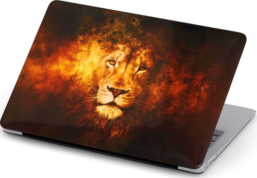 Macbook Pro (M1-M2) 14.2 inç A2442-A2779 Uyumlu Kılıf Macflare 10 Sert Kapak Ultra Aslan