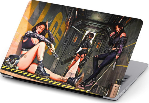 Macbook Pro (M1-M2) 14.2 inç A2442-A2779 Uyumlu Kılıf Macflare 19 Koruma Kapağı Blackpink