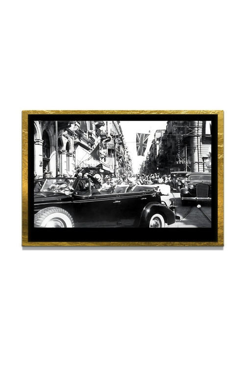 Yapay Zeka İle Yenilenmiş Atatürk Fotoğrafları Siyah Beyaz Cam Tablo, 3D Dekoratif Baskı 64