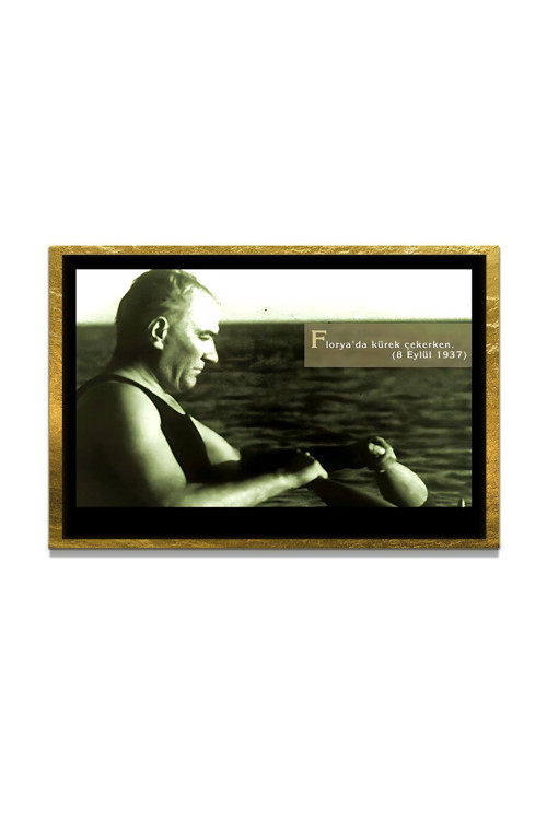 Yapay Zeka İle Yenilenmiş Atatürk Fotoğrafları Siyah Beyaz Cam Tablo, 3D Dekoratif Baskı 590
