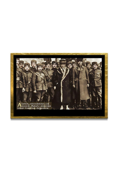 Yapay Zeka İle Yenilenmiş Atatürk Fotoğrafları Siyah Beyaz Cam Tablo, 3D Dekoratif Baskı 714
