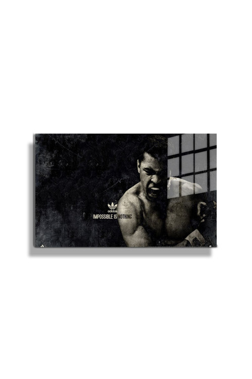 İkonik Fotoğraflar,Spor Fotoğraflarları Yapay Zeka Destekli, 3D Dekoratif Baskı Cam Tablo 240