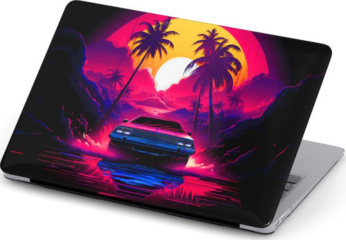 Macbook Air (M2) Kılıf 13.6" A2681 2022 Full Ön Arka Kapak Koruma Macpac-11 Araba