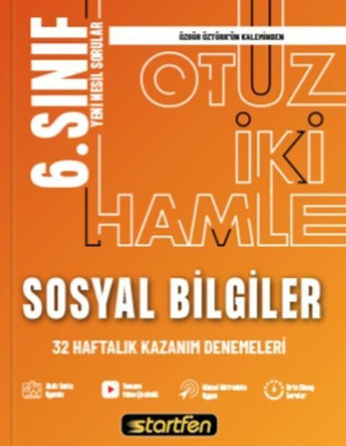 6. Sınıf Sosyal Bilgiler 32 Deneme Haftalık Kazanım Denemeleri