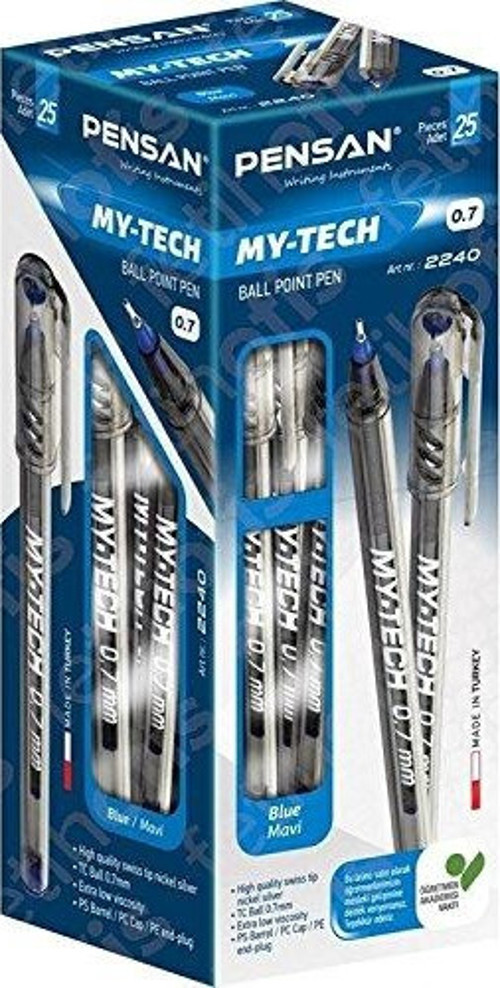 My-Tech Tükenmez Kalem 1,0 Mm Siyah 25 Li (1 Paket 25 Adet)