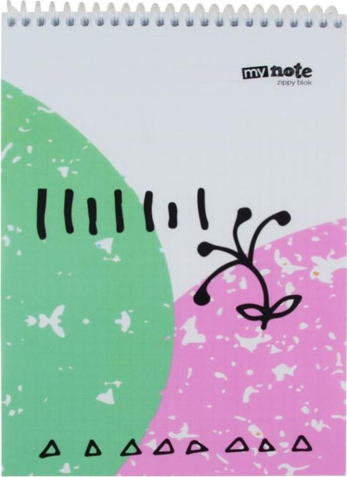 A4 Bloknot Spiralli Mynote Zippy Kareli 80 Yaprak Uc37300-K (6 Lı Paket)