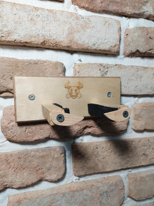 Elektro Gitar Standı Duvar Askı Aparatı Stantı Natural Renk Rodrigo &