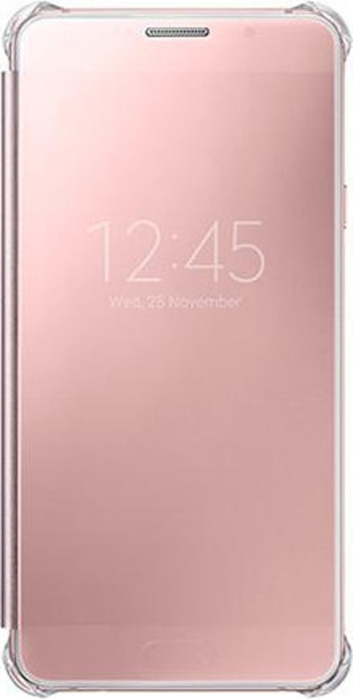 Galaxy A7 (2016) A710F ile Uyumlu Clear View Cover Pembe EF-ZA710CZEGWW