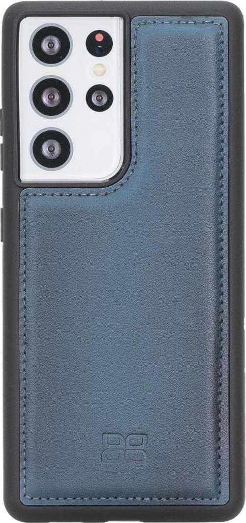Samsung Galaxy S21 Ultra Uyumlu Deri Arka Kapak BRN4EF
