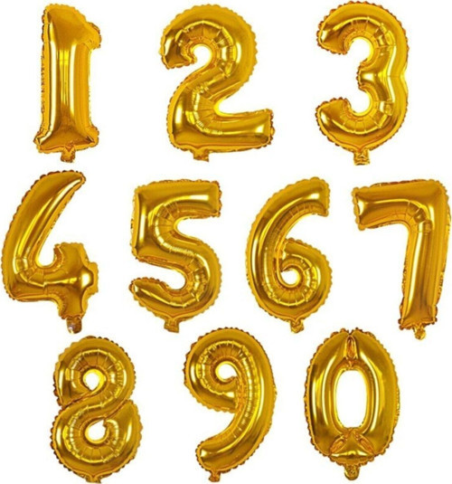 ikm balon 36 Cm Folyo Rakam Balon 3 Rakam 16'' 36 Cm
