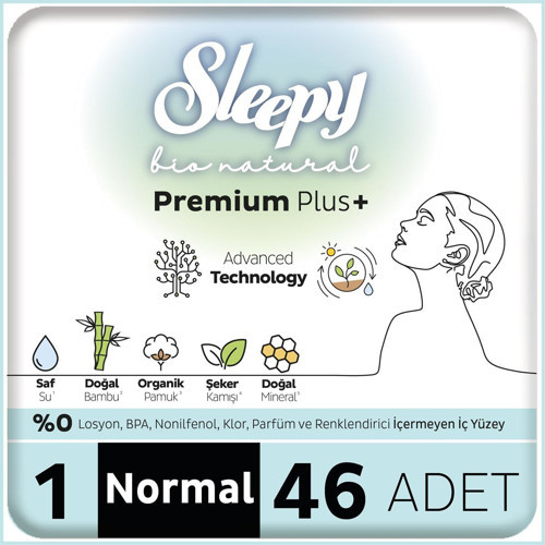 Bio Natural Premium Plus Hijyenik Ped Mega Paket Normal 46x4 184 Adet