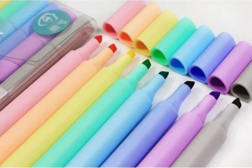 8'li Fosforlu Pastel Renkler