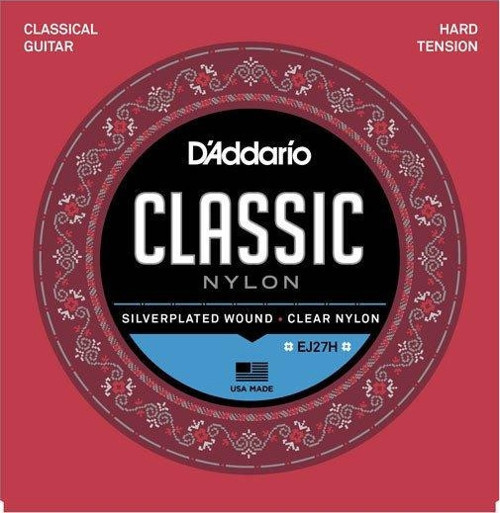 D'addario Ej27H Klasik Tel Set Hard Tension Silver Nylon