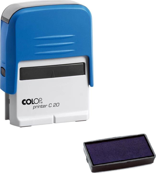 PRINTER C20 MAVİ KASA MAVİ KEÇE - 14X38MM