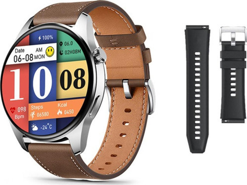 Hk4 Hero Akıllı Saat Amoled Ekran Nfc Pusula Arama Konuşma Mesaj Sağlık Spor Kontrolü