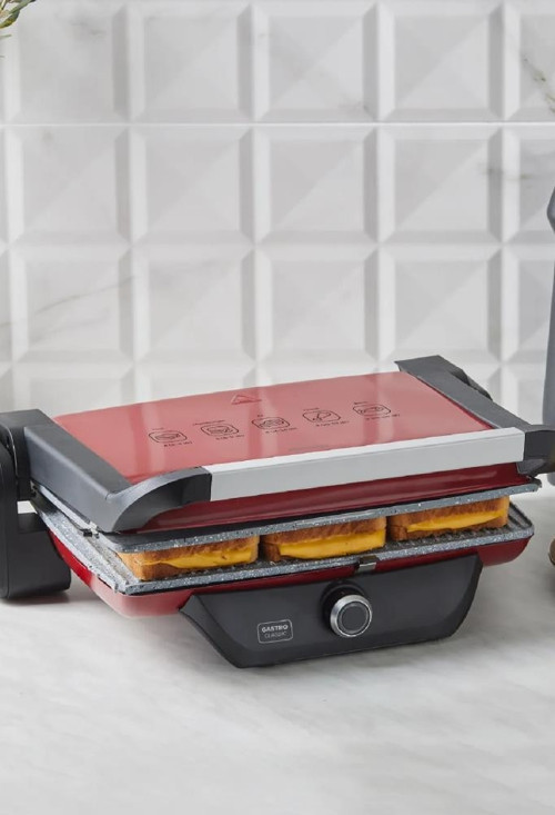 Gastro Classic Izgara ve Tost Makinesi Kırmızı