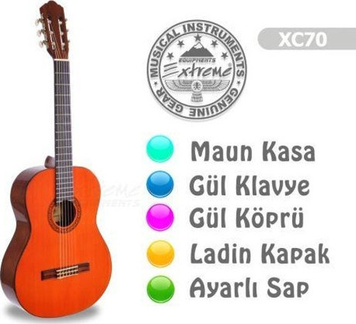 Xc70 Klasik Gitar Parlak
