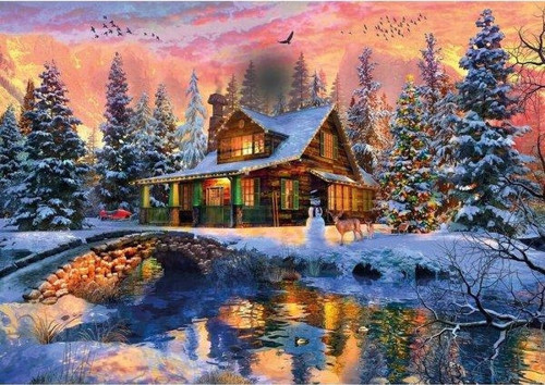 Puzzle 1000 Parça Christmas Lights