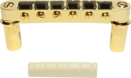 Px-8863-G0 Elektro Gitar Alt Köprü Üst Eşik Gold
