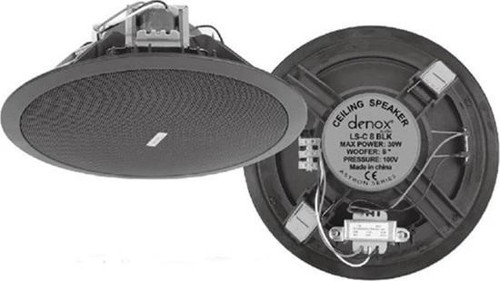 Ls C 8 Black 8 İnç 15W 100V 8 Ohm Tavan Hoparlörü