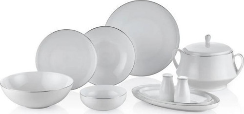 Bolivia Lona Silver 60 Parça Yemek Takımı