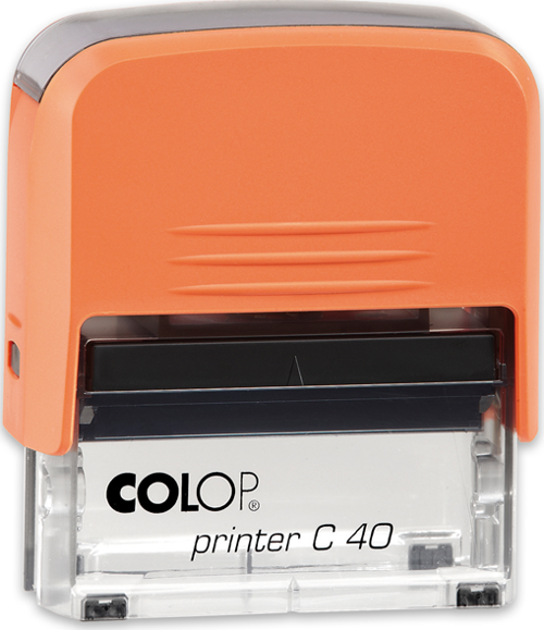 PRINTER C40 TURUNCU KASA SİYAH KEÇE - 23X59MM