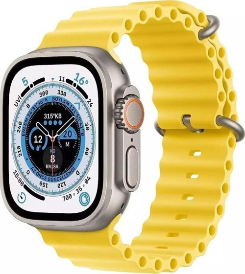 Watch Ultra 49 mm Gps+Cellular Titanyum Kasa Ve Sarı Ocean Kordon (Apple Türkiye Garantili)