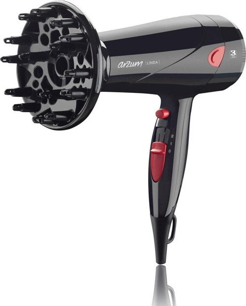 Ar569 Siyah Linda 2000 Watt Saç Kurutma Makinesı