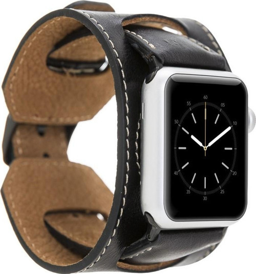 Apple Watch Uyumlu Deri Kordon 42-44-45mm Cuff RST1