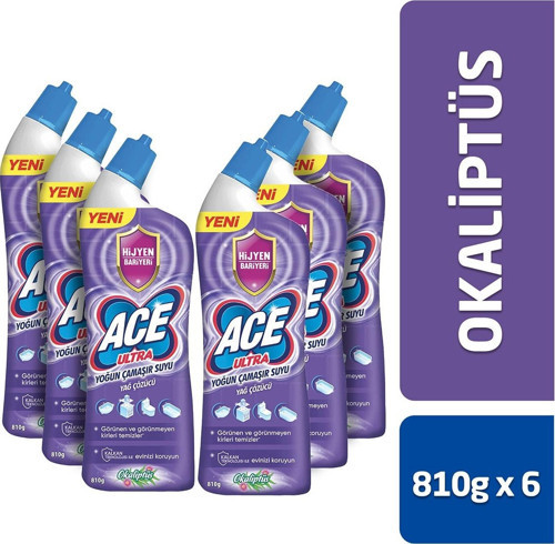 Ultra Yoğun Kıvamlı Çamaşır Suyu Okaliptus 810g X6
