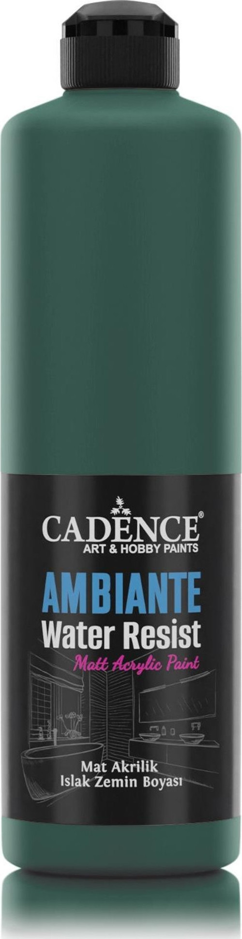 AMBIENTE ISLAK ZEMİN BOYASI AW-14 ZÜMRÜT 500ML + KATALİZÖR 20GR
