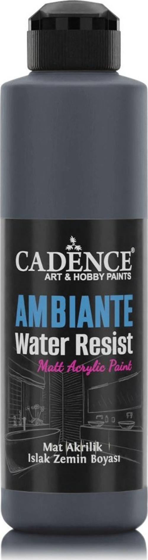 AMBIENTE SUYA DAY. AKR. BOYA AW-23 ANTRASİT SİYAH 250ML + KATALİZÖR 10GR