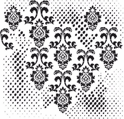 GRUNGE STENCIL MİNİ GCSM-007 25X25
