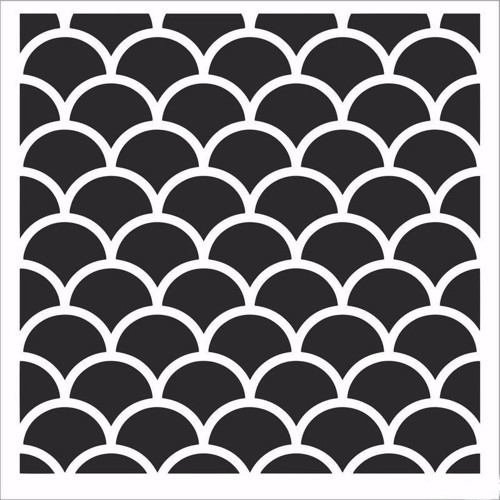 HOME DECOR MİNİ STENCIL HDM-155 25X25