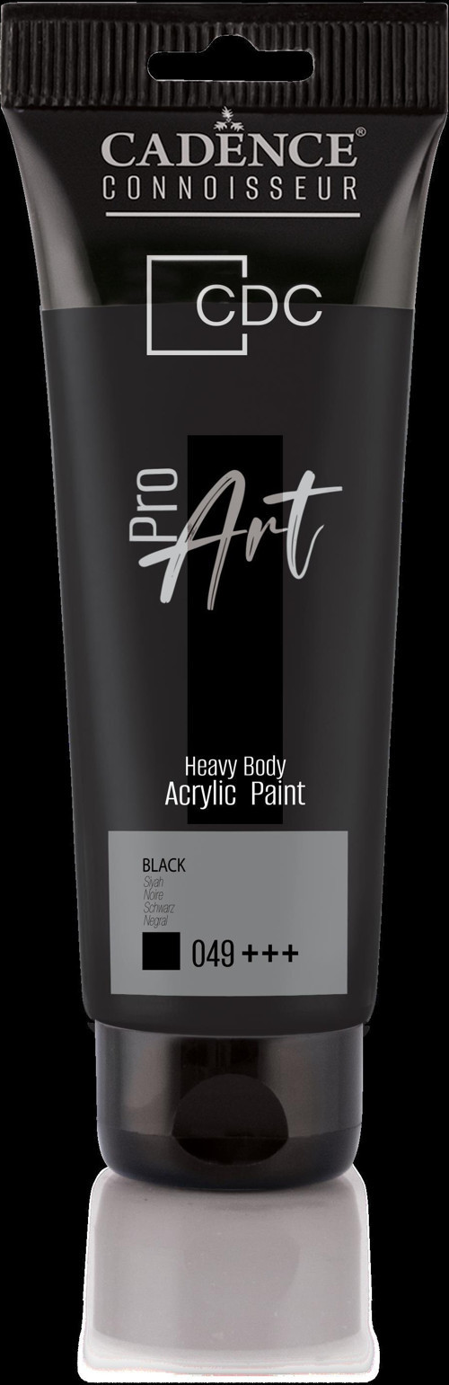 PROART HEAVY BODY AKRİLİK BOYA PR-049 SİYAH 120ML