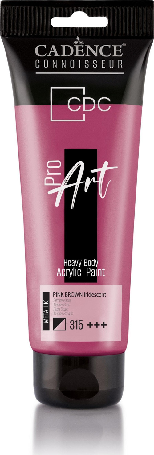 PROART HEAVY BODY METALİK AKRİLİK BOYA PRM-315 PEMBE KAHVE 120ML