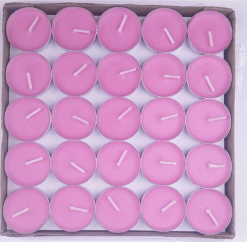 50 Adet Pembe Tea Light Pembe Mum Pembe Tealight Mum Romantik Gecelere Özel Pembe Tea Light Mum